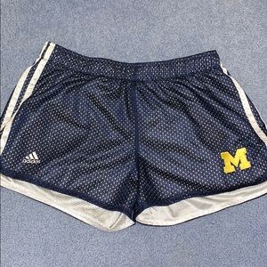 University of Michigan Adidas athletic short